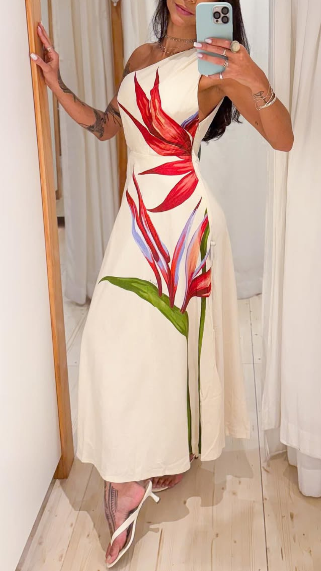 346232 | Vestido Estampado Maxi Estrelícia