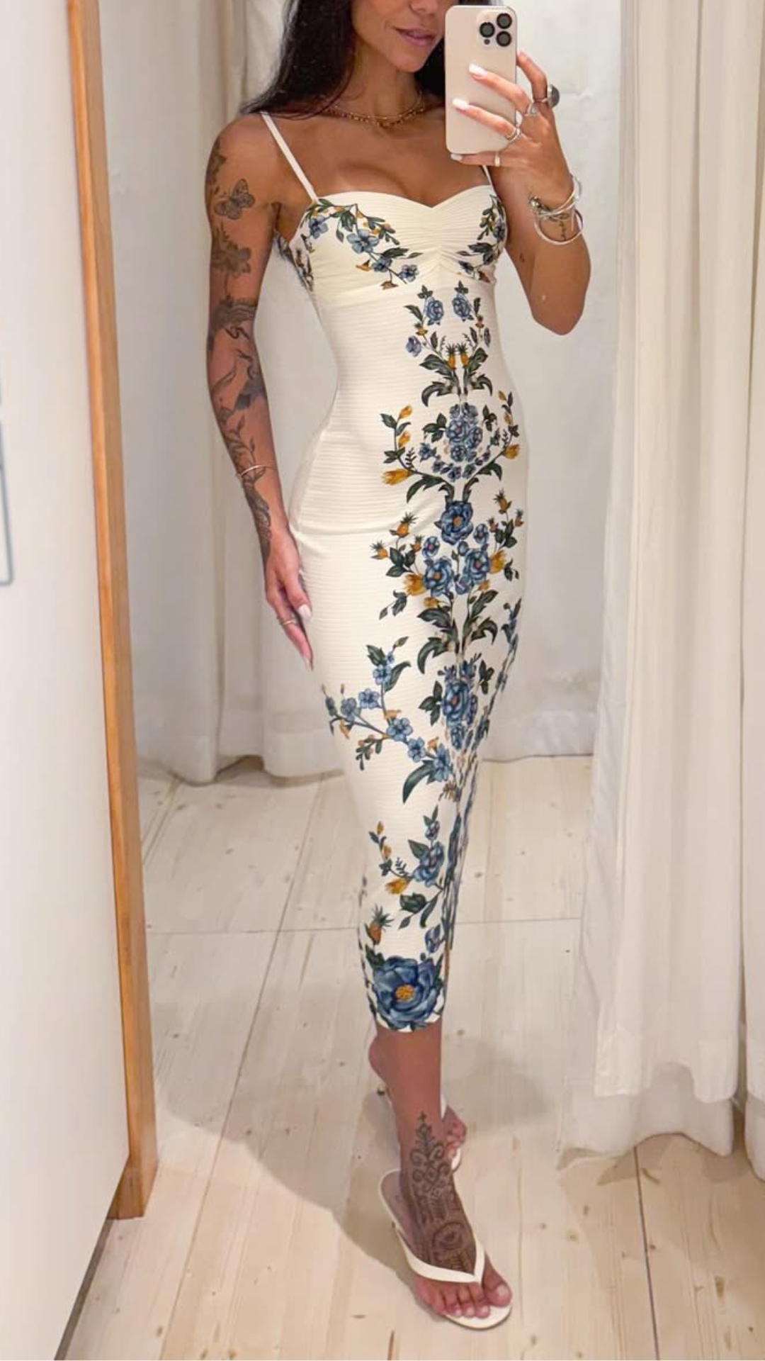 347533 | Vestido Midi Estampado Floral Penélope
