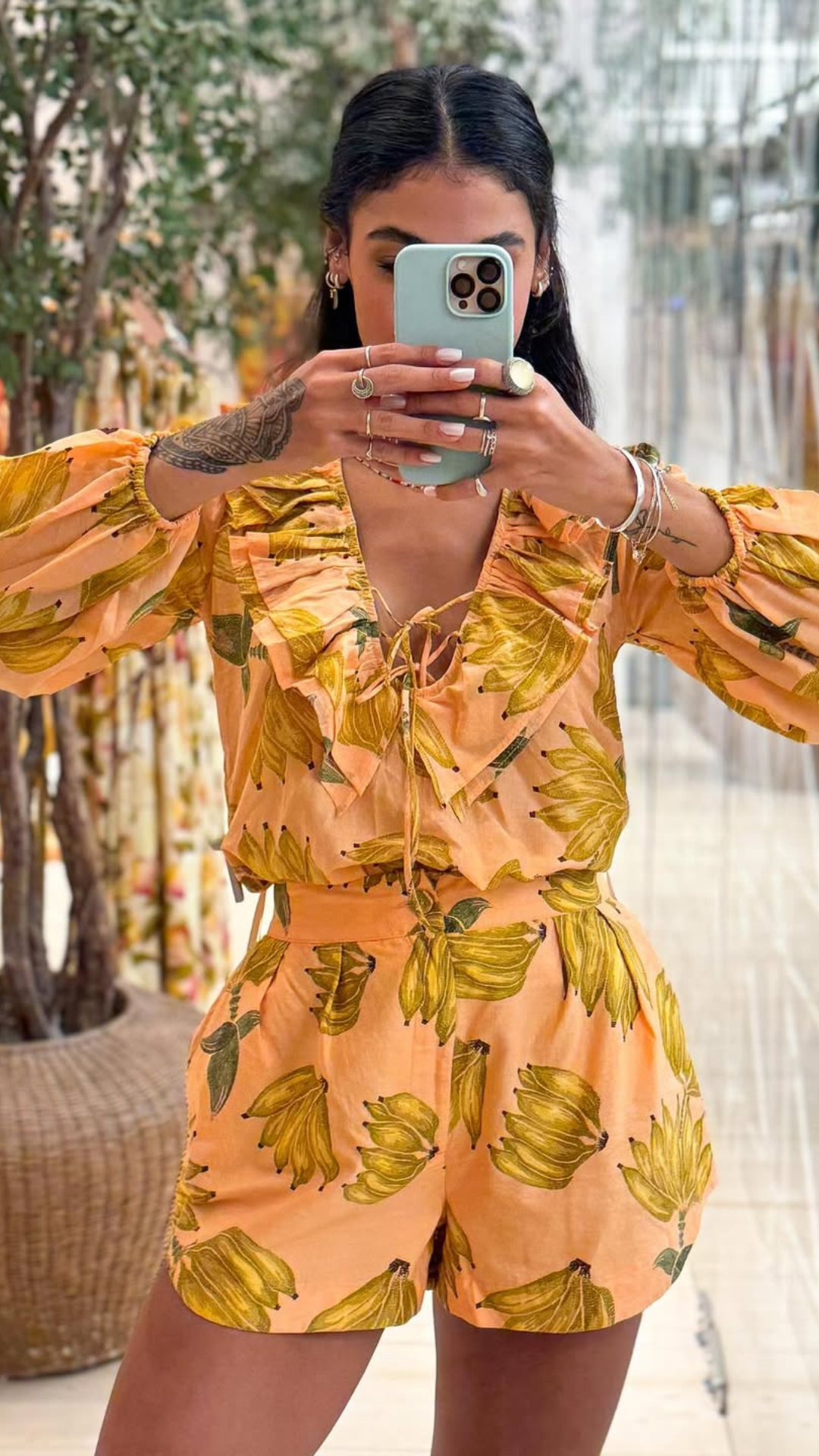 346368 | Conjunto Estampado Banana Prata
