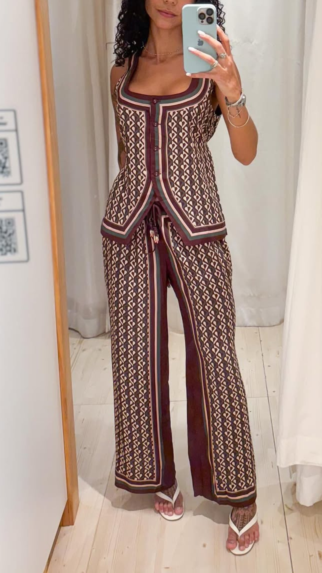 346504 | Conjunto Colete Estampado Amore